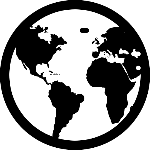 Earth svg vector icon