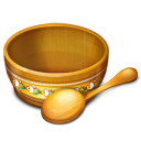recycle,bin,empty,bowl,eat,food,spoon,blank icon