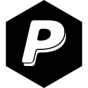 hexagon, media, paypal, social svg vector icon