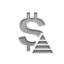 currency,sign,dollar,pyramid icon