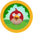 angry, birds, folder, rio svg vector icon