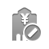 bank,yen,cancel icon