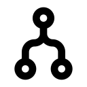 flow, merge svg vector icon