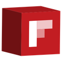 cube, flipboard, media, set, social icon