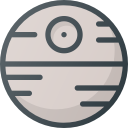 death, star, wars svg vector icon