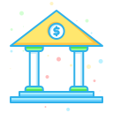 bank, business, company, economic, finance, interprise svg vector icon