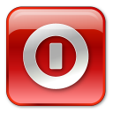 shutdown,box,red,turn off,power off icon