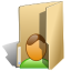 folder, user icon