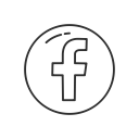 facebook, facebook button, facebook logo, social media svg vector icon