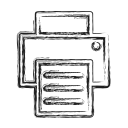 copier, print, printer, productivity, shape, social svg vector icon