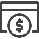 advertising, blog, money, monitize, revenue, seo, web svg vector icon