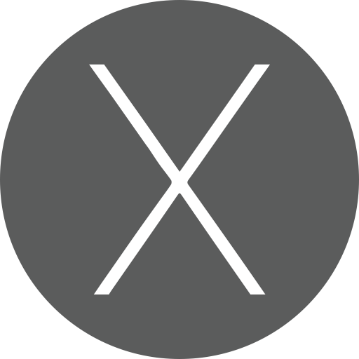 The X svg vector icon