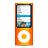ipod, nano, orange icon