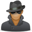 agent, anonymous, blah, hacker, spy, user icon