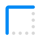 border style, excel, google, google sheets, microsoft excel, sheets svg vector icon