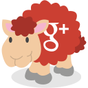 google plus, gplus, sheep, social network svg vector icon