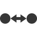 arrow, cirquit, point svg vector icon