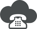 cloud, cloud computing, communication, retro, telephone svg vector icon