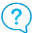 balloon, basic, blue, question icon
