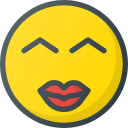 emoji, emote, emot, emot, kiss svg vector icon
