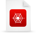 document, file, paper, red icon