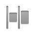 distribute,horizontal,left icon