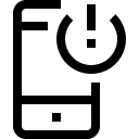 app, essential, object, power, smartphone, ui, ux svg vector icon