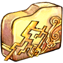 folder,ele,thunder icon