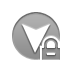 arrowhead,down,lock icon