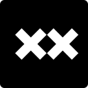 animexx, media, social, square svg vector icon
