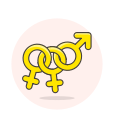 bisexual, sign svg vector icon