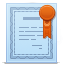 award, certificate, diploma, license icon