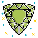 diamond, gem, luxury, sparkle, trillion, value, wealth svg vector icon