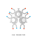 electr, kanto, magneton, pokemon svg vector icon