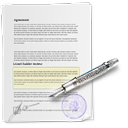contract, document, signature icon