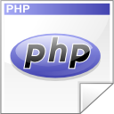 php file, script icon