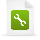 document, file, green, paper icon