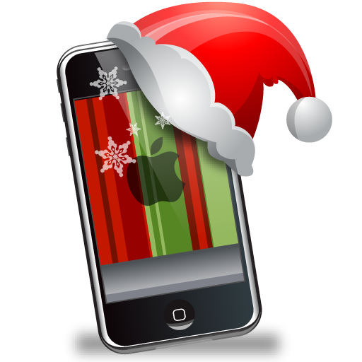 iphone,christmas,xmas,mobile phone,cell phone,smartphone icon