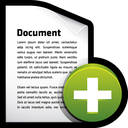 add, create, document, file icon