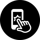 apps, calling, fingers, games, mobile, mobile phone, phone, screen, touch, touching, touchscreen icon
