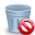 delete, trashcan icon