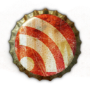 beer cap, feed, rss icon
