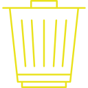 bin, cafe, trash svg vector icon