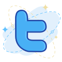 media, social, twitter svg vector icon