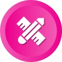design, education, materials, pen, pencil, ruler svg vector icon