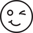 misc, wink svg vector icon