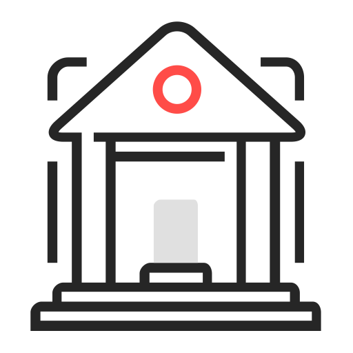 Line Drawing Color House svg vector icon