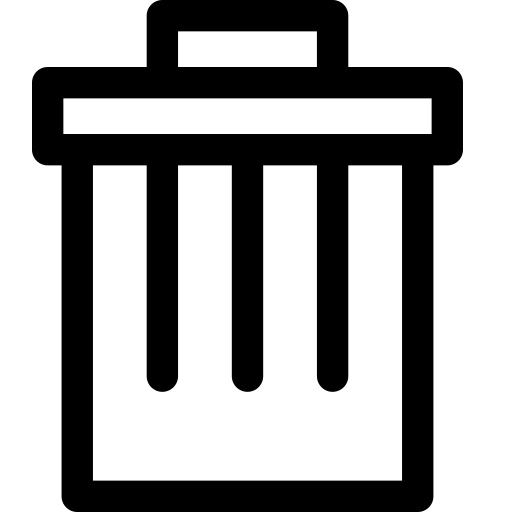 Delete svg vector icon