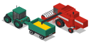back, combine, farm, rural, tractor, vehicles svg vector icon