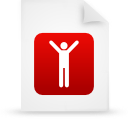 document, file, paper, red icon